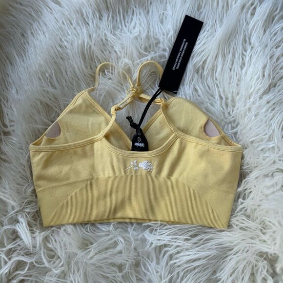 Civil Regime Pastel Yellow Kelly Seamless Bra Size Small - Picture 4 of 6